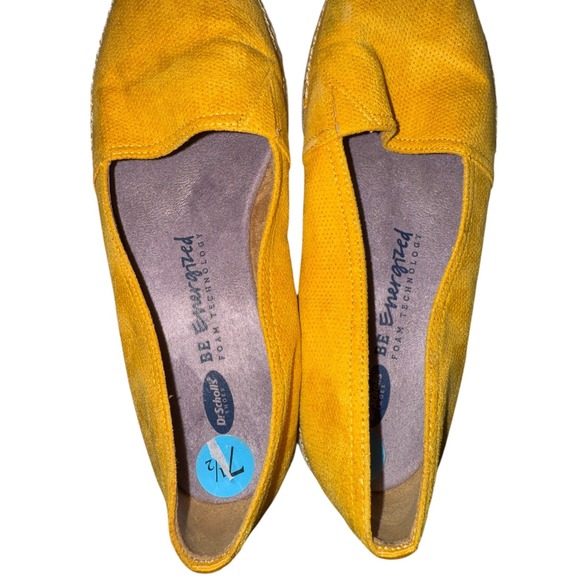 Dr Scholls WOMENS 7.5M PRE-OWNED Be Energized Mustard Comfort Loafer Shoe SlipOn - Picture 7 of 15